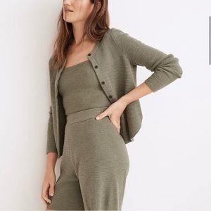 Madewell *SET* Sweater Tank and Cardigan. Size small.
